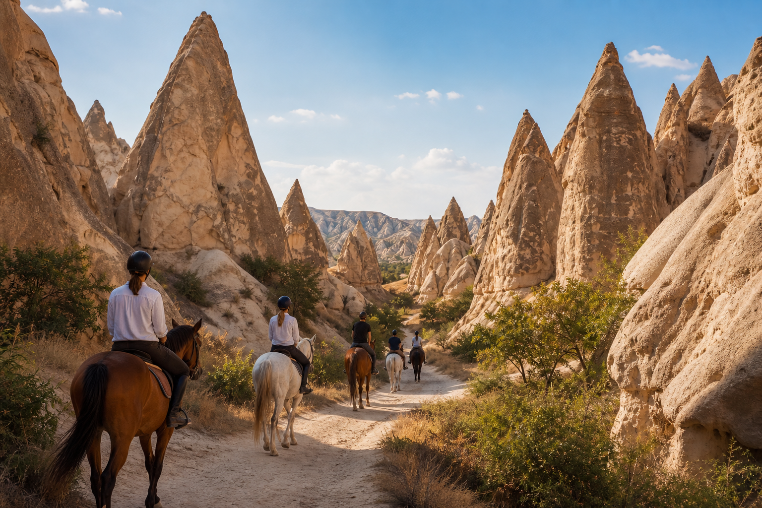 Horseback riding route in Sword Valley Cappadocia